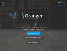 Tablet Screenshot of grangerchiro.com.au